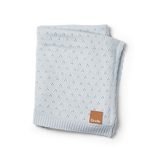 Elodie  Pointelle-strikket Teppe 100x75 Bermuda Blue