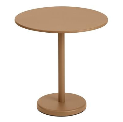Muuto Linear Steel Café Hagebord Brent Oransje Ø70