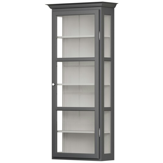 Lindebjerg Design V4 Vitrineskap Anthracite Lindebjerg Design V4 Vitrineskap Anthracite