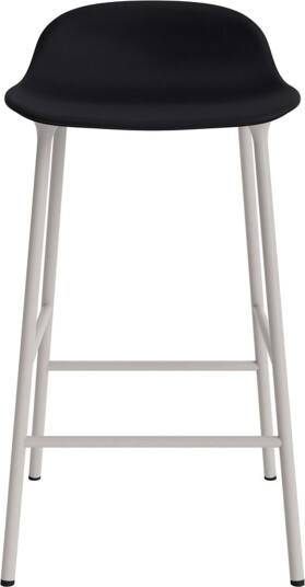 Normann Copenhagen Form Barkrakk 65 cm Polstret Gruppe 7 Varm Grå/Stål