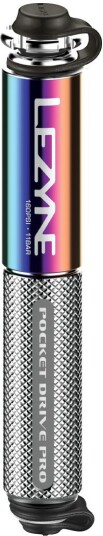 Lezyne Pocket Drive Pro Håndpumpe Oil Slick Sølv Lezyne Pocket Drive Pro Håndpumpe Oil Slick Sølv