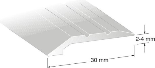 Duri 210502 Nivålist KA1-PROFIL, Sølv 2-4 X 30 X 1000 mm Duri 210502 Nivålist KA1-PROFIL, Sølv 2-4 X 30 X 1000 mm