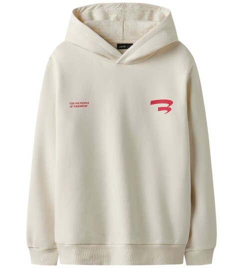 LMTD Nlnbase Ls L Sweat W. Hood   Cream   158 164