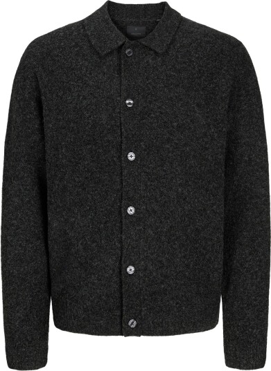 Jack & Jones Jprblasimon Souffle Cardigan   MEDIUM GREY MELANGE   XS