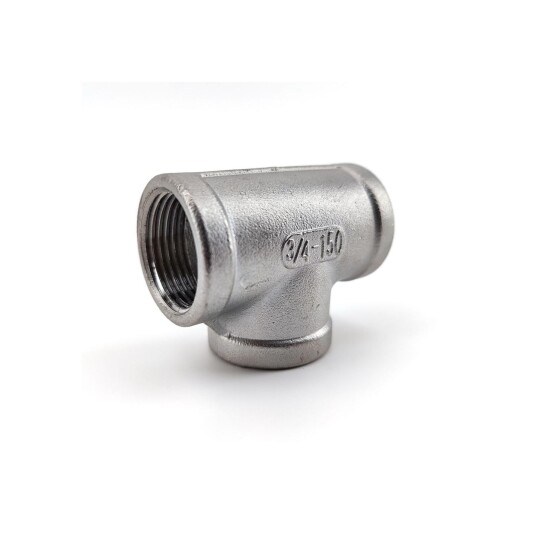 3/4"" BSP T-stykke rustfritt stål