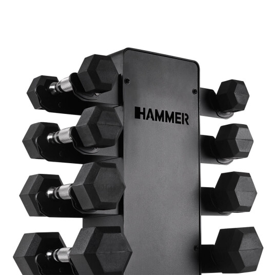 Hexmanualsett med stativ 10 par: 1 10 kg Hammer