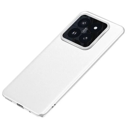 INCOVER Xiaomi 14 Pro Skinndekket Plastdeksel med Innebygd Kamerabeskytter - Hvit