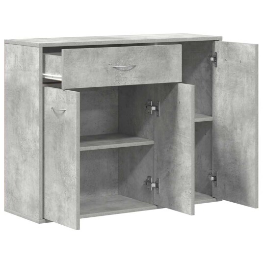 vidaXL Skjenk betonggrå 88x30x70 cm sponplate