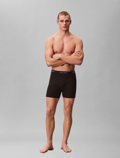 Calvin Klein Boxer Brief 3 Pk Black S