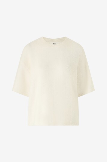 Gina Tricot Pullover Knitted Short Sleeve Natur