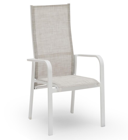 Hillerstorp Hånger posisjon lenestol Hvit/gråbeige Aluminium/texilene Hvit Hillerstorp Hånger posisjon lenestol Hvit/gråbeige Aluminium/texilene Hvit