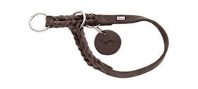 Hunter Hundehalsbånd Solid Education M-L 45-50cm Brun