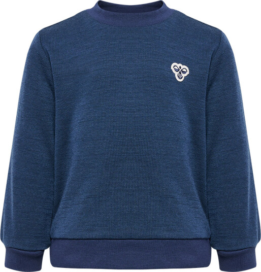 Hummel Hmlmini sweatshirt i ull/bomull Dress Blues Hummel Hmlmini sweatshirt i ull/bomull Dress Blues
