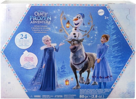 Disney Frozen Julekalender med Elsa og Anna minidukker og tilbehør