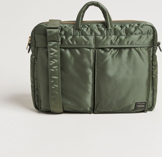 Porter Yoshida & Co.Tanker 2Way Document BagSage Green