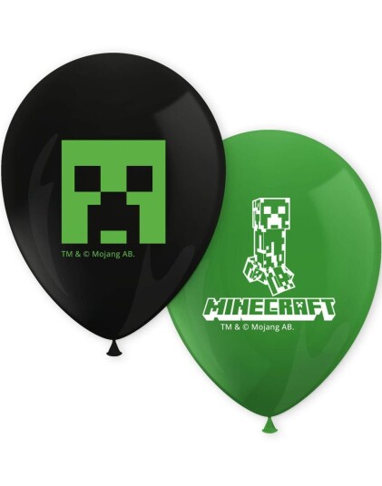 8 stk Ballonger 30 cMinecraft Party