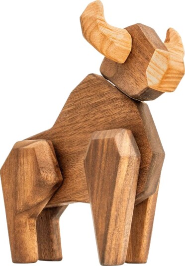 FableWood - Tyr trefigur 15 cm valnøtt/ask