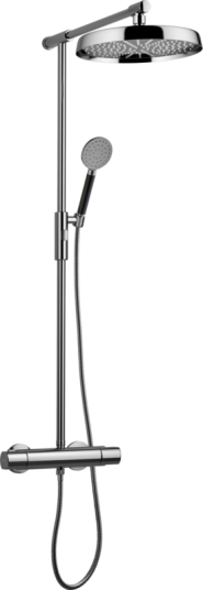 Tapwell ARM300 Takdusj med trykk- og termostatstyrt dusjbatteri-Krom