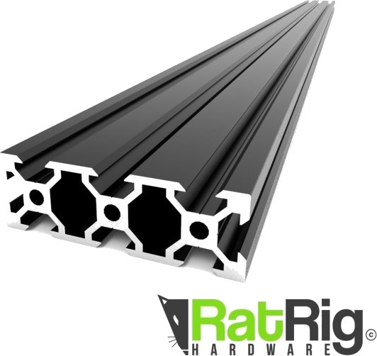RatRig V-SLOT 2060 - Black Anodized 1000mm RatRig V-SLOT 2060 - Black Anodized 1000mm