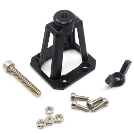 Yeah Racing Steel Spare Tire Carrier Black