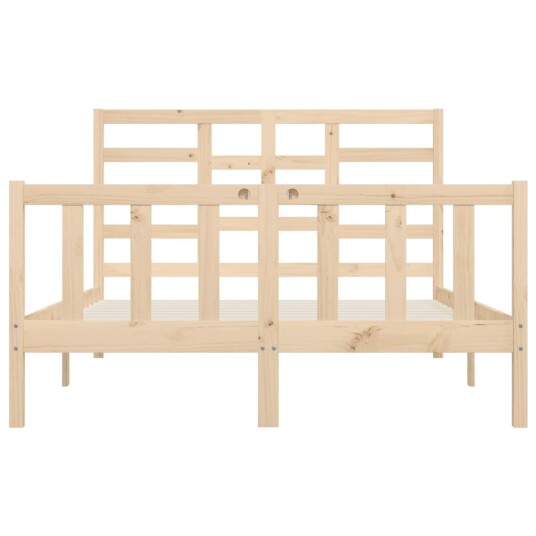 vidaXL Sengeramme heltre furu 160x200 cm