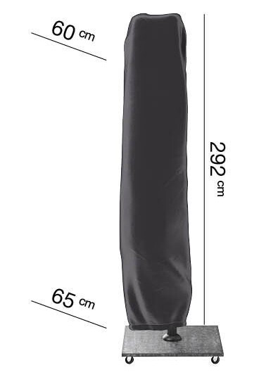 AeroCover Parasolltrekk Aerocover Til parasol 292 x 60 cm Svart