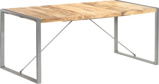 vidaXL Spisebord 180x90x75 cm grov heltre mango vidaXL Spisebord 180x90x75 cm grov heltre mango