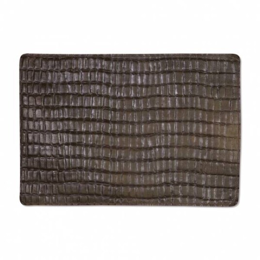 DUTCHDELUXES Spisebrikke i skinn, 48x33cm, Vintage Brun DUTCHDELUXES Spisebrikke i skinn, 48x33cm, Vintage Brun