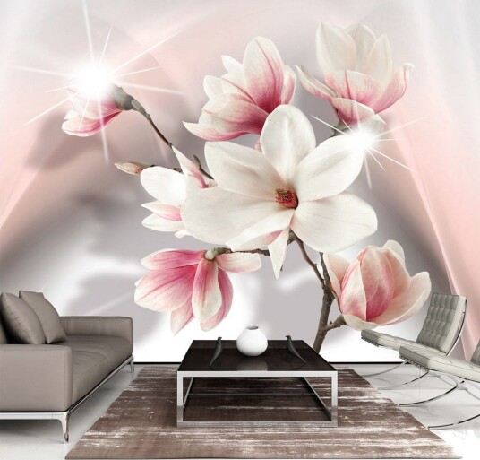 Fototapet XXL Hvit Magnolias II 500x280 - Artgeist sp. z o. o.
