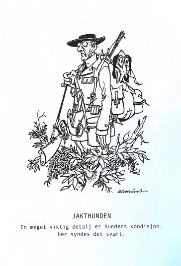 Huset Aukrust Postkort Jakthund