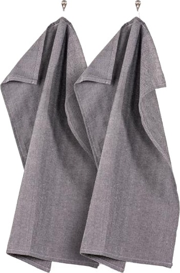 Sabor Home kjøkkenhåndkle 2 stk grå/hvit Sabor Home kjøkkenhåndkle 2 stk grå/hvit