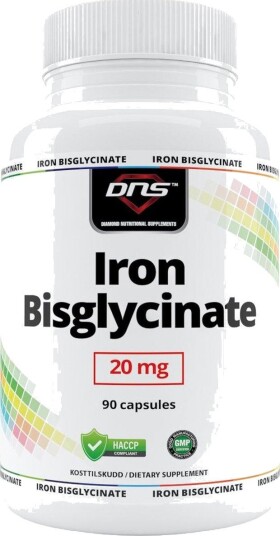 Iron Bisglycinate 20 mg 90 kapsler Iron Bisglycinate 20 mg 90 kapsler