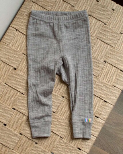 Joha Ull Leggings Til Barn - 100% Merino - Sesam Melange Joha Ull Leggings Til Barn - 100% Merino - Sesam Melange