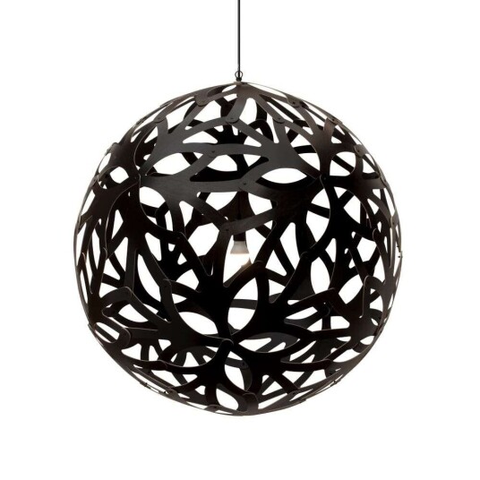 David Trubridge - Floral Pendel Ø120 Svart 2 Sider
