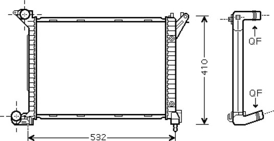 DIEDERICHS DCM1561 Radiator motorkjøling