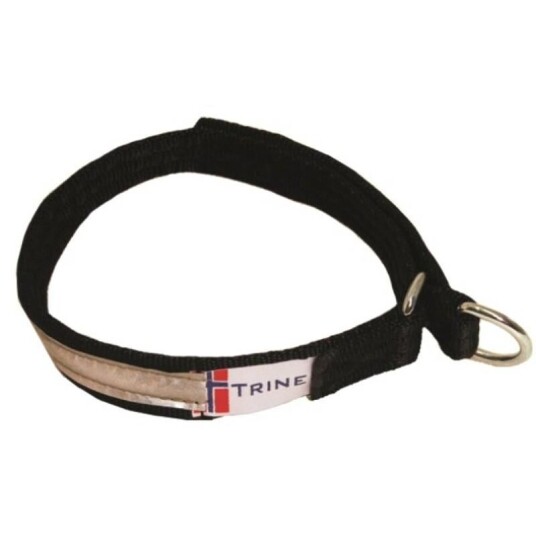 Trine Halvstrup Hundehalsbånd med Refleks - 40 cm, Svart