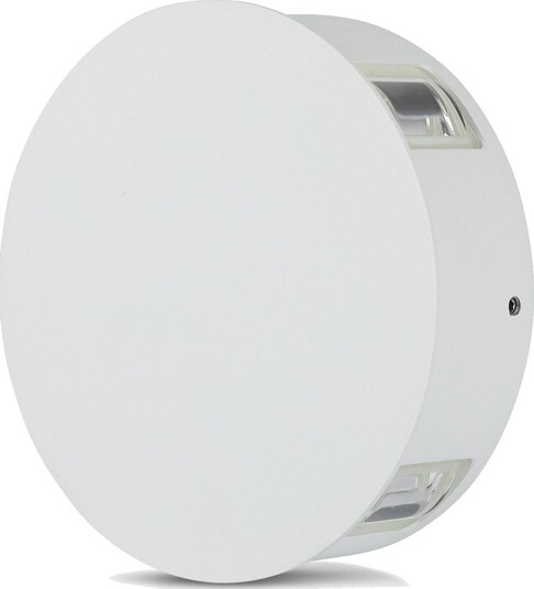 V Tac V Tac 4W LED vegglampe IP65 hvit rund 4 veis lys 4000K inkl. lyskilde Kulør : Nøytral V Tac V Tac 4W LED vegglampe IP65 hvit rund 4 veis lys 4000K inkl. lyskilde Kulør : Nøytral