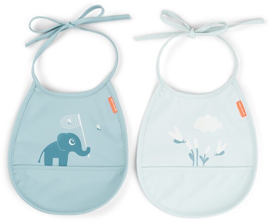 Done By Deer Elphee Smekke 2-Pack Blå med Sølelomme