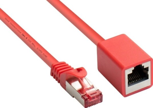 Good Connections Rns Patch Cable Extension With Latch Protection Cat. 6 S/Ftp Pimf Pvc 250Mhz Ofc Cu Red 3M Good Connections (8063Vr- 030R)