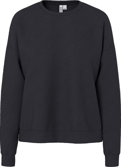 Pieces Pcmichelle Scuba Ls Top Swt Noos Bc Black XS
