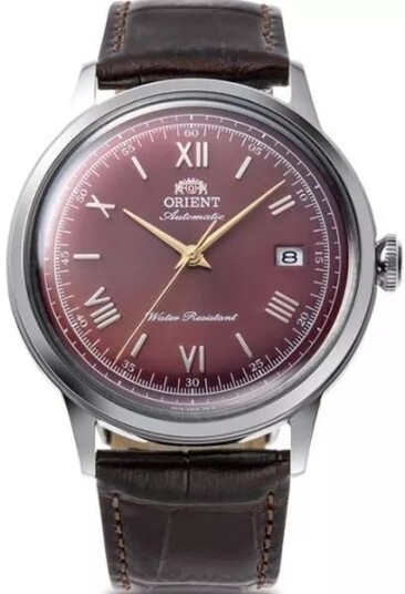Orient Herreklokke RA AC0026R30B Bambino Rød/Lær Ø40.5 mm