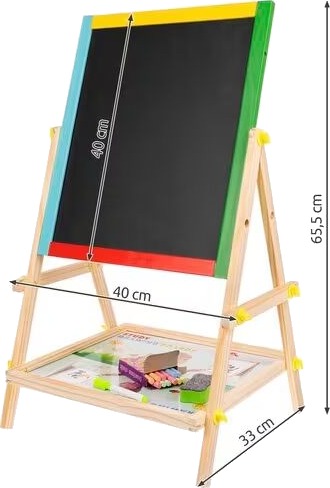 Whiteboard/Blackboard Tavle for Barn - Tosidig