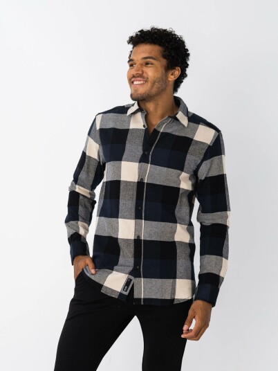 Only & Sons Gudmund Check Shirt Blå S