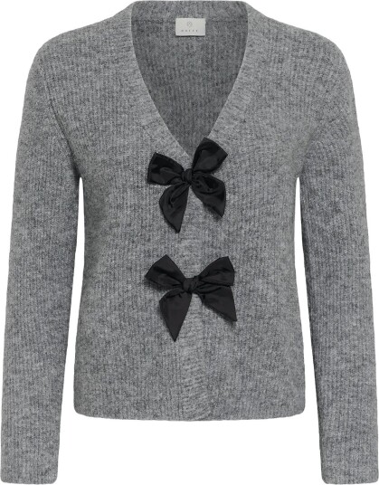 Kaffe Kamay Knit Cardigan GREY MELANGE XS