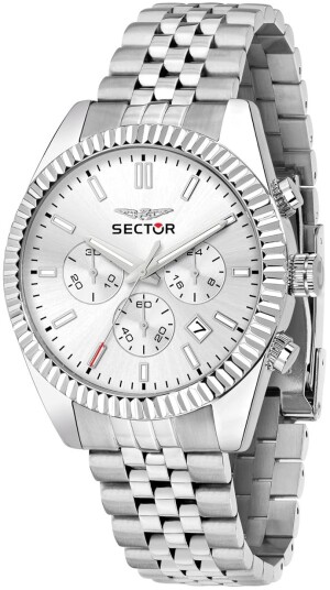 Sector 240 Herreklokke R3273640002 Sølvfarget/Stål Ø41 mm