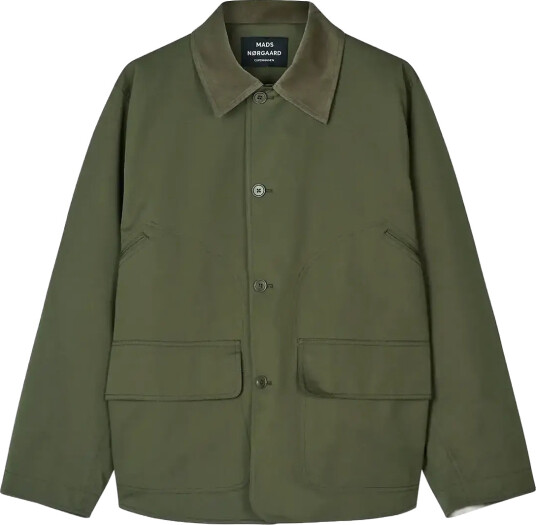 Mads Nørgaard Repellent Twill Wilson Jacket - Khaki green - 60 Mads Nørgaard Repellent Twill Wilson Jacket - Khaki green - 60