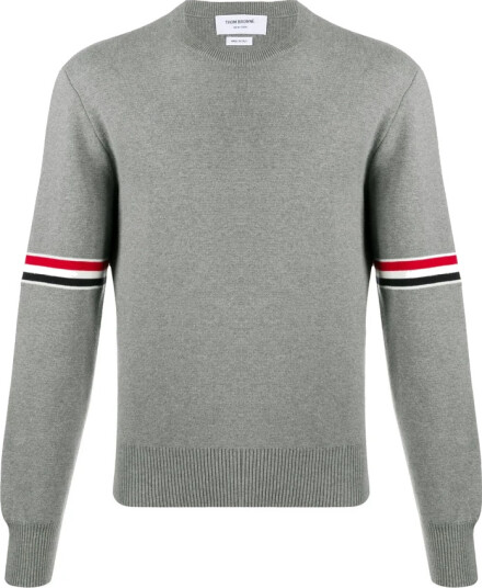Thom Browne Herre Strikkevarer Grå S,