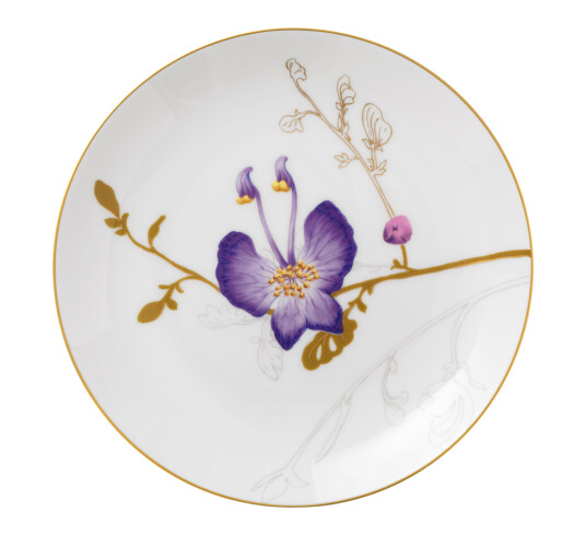 Royal Copenhagen - Flora asjett 22 cm stemorsblomst