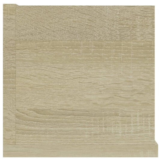 vidaXL Veggmontert CD-hylle sonoma eik 100x18x18 cm sponplate vidaXL Veggmontert CD-hylle sonoma eik 100x18x18 cm sponplate