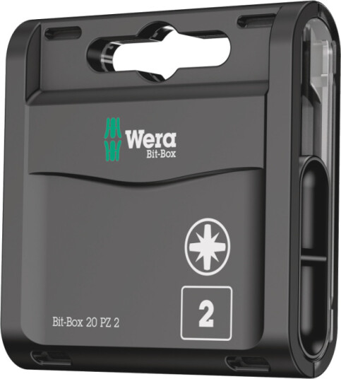Wera 20-Pack PZ2 Pozidriv Bor & Bits for Metall og Plast